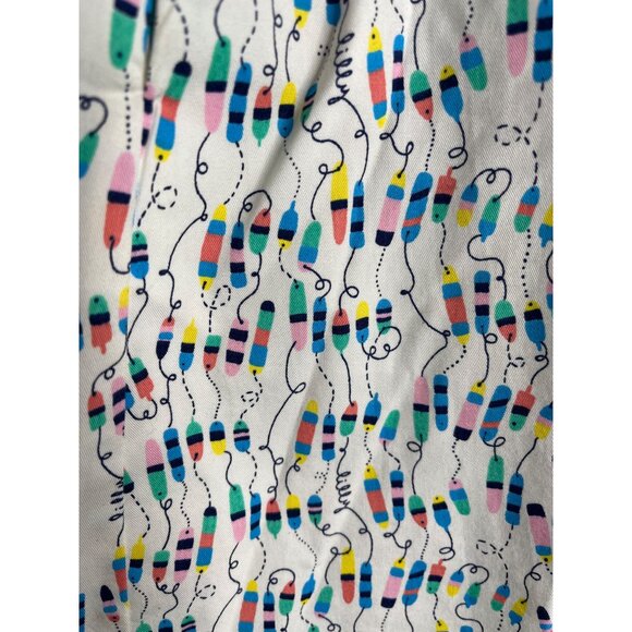 Lilly Pulitzer XS Skirt Oh Buoy Print Mini Flare White Multicolor Pull‑On Preppy - Picture 10 of 10
